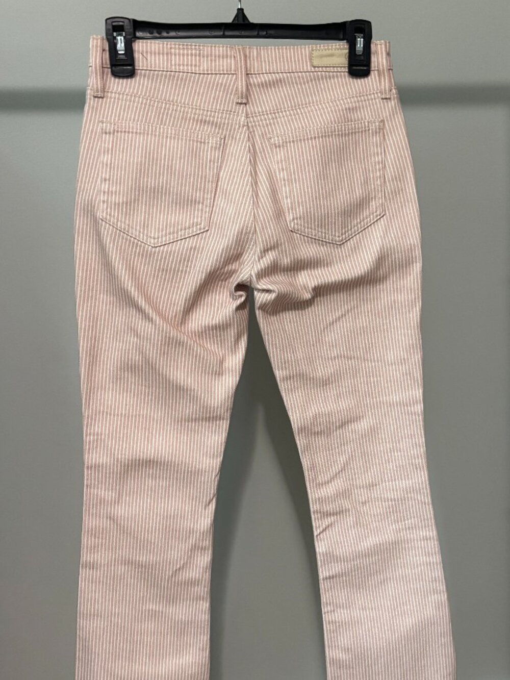 AG Adriano Goldschmied NWT Pink Stripe Jodi Crop Jeans Size 25 NWT - Picture 3 of 7